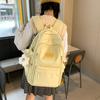 Сплошной цвет школьный рюкзак для женщин младших классов средней школы рюкзак большой емкости