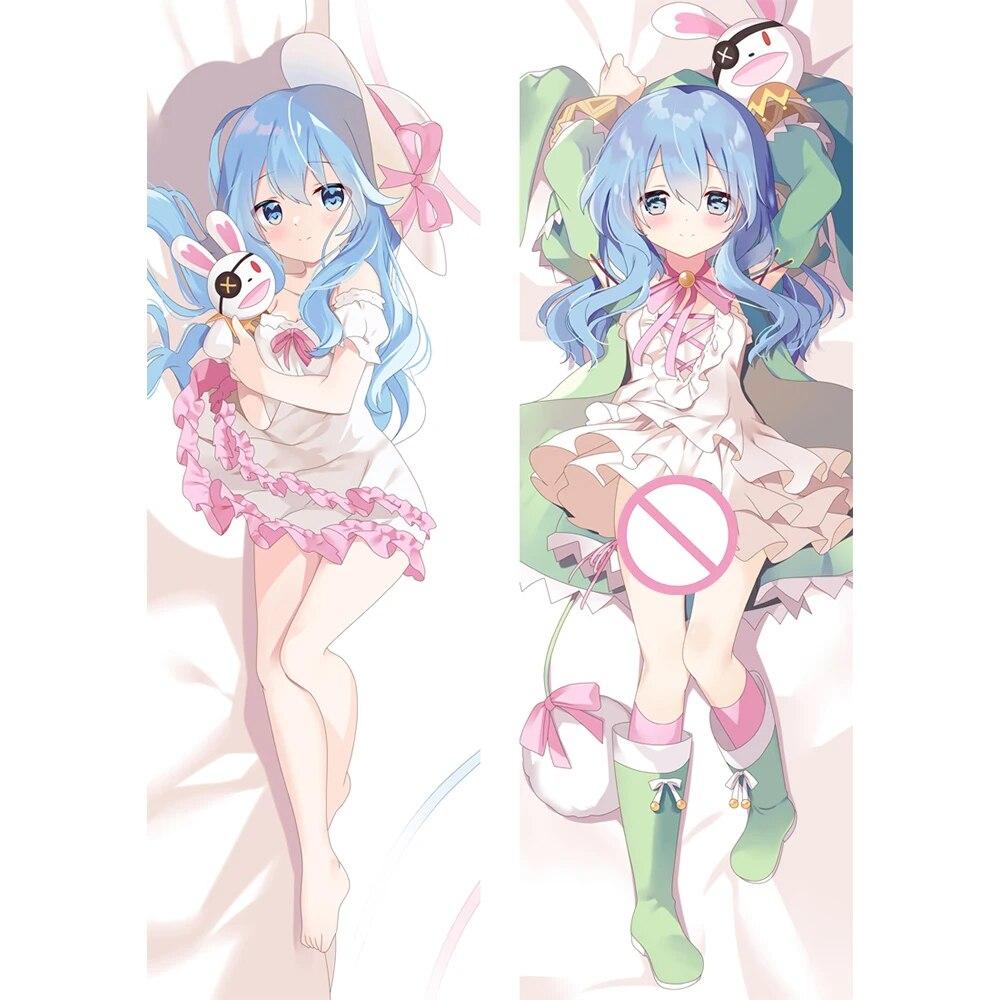 Anime DATE A LIVE Series Tokisaki Kurumi Dakimakura Cartoon Peach Skin Pillowcase Hugging Body Cushion Cover Otaku Bedding Gift
