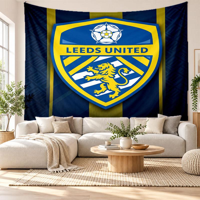 Настенный гобелен Leeds United, Настенное панно из мягкой ткани, Декоративный фон для спальни, Домашнее настенное искусство