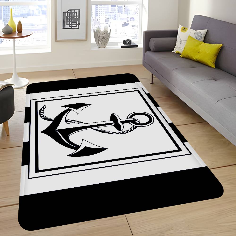 retro cruise ship Anchor Room Mats Anti-slip Absorb Water Long Strip Cushion Bedroon Mat Household Carpets