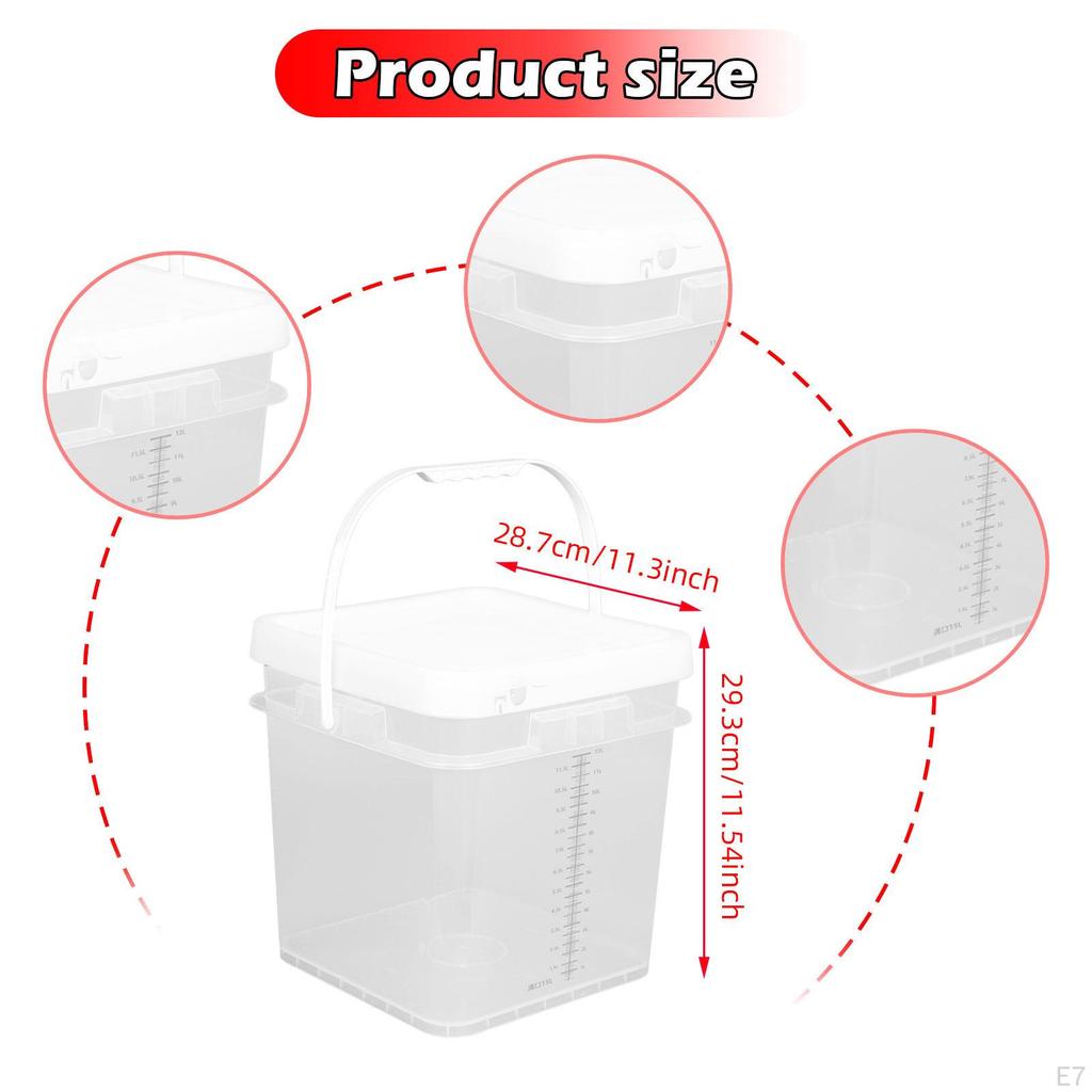 Герметичное ведро для краски для смешивания и рыбалки