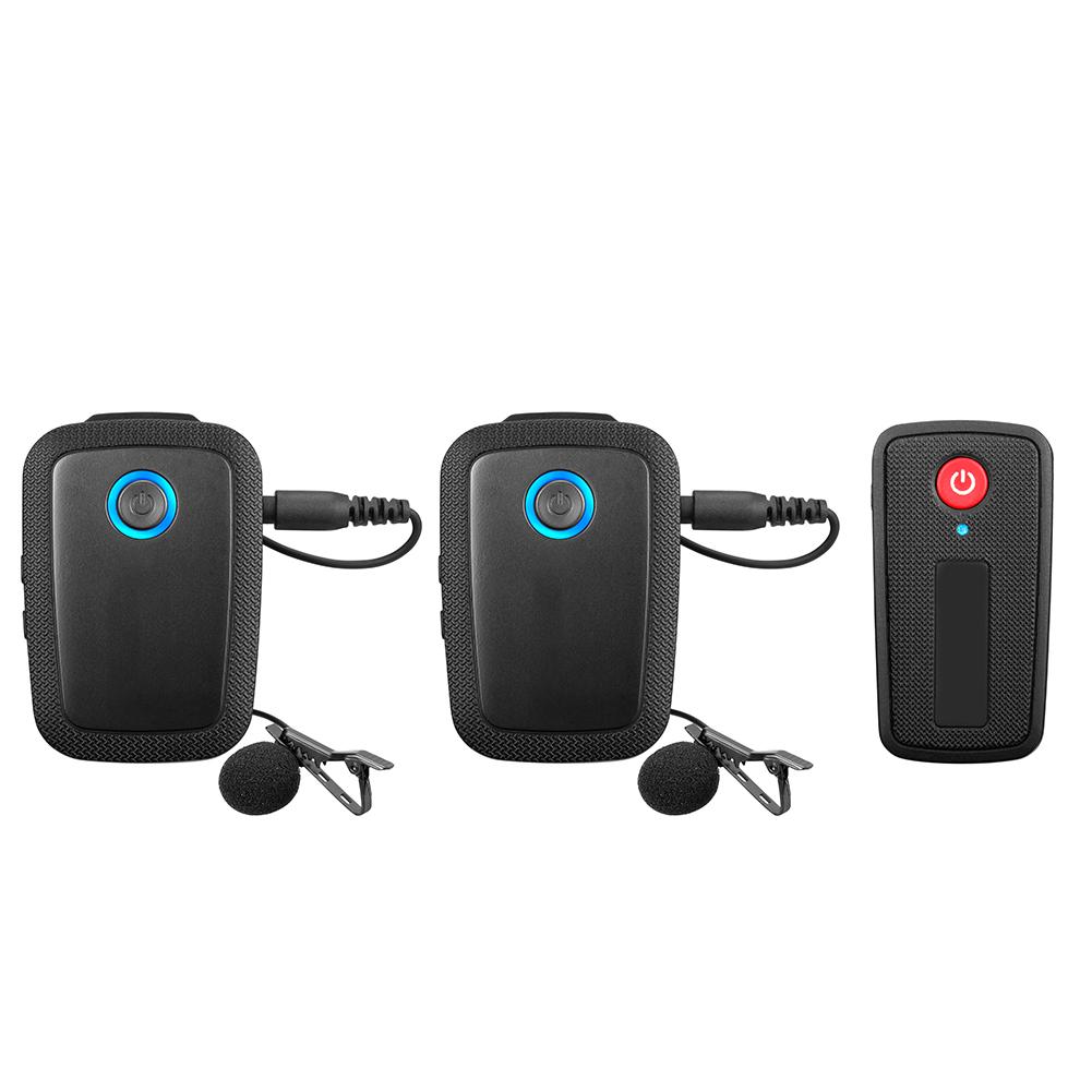 Lavalier Clip On Mini Phone Camera Wireless Microphone for VLOG Video Recording 2.4 G