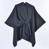 Women's Shawl Fashionable and Simple Monochrome Diagonal Strap Cape, Cloak Outer Outfit, Large Scarf