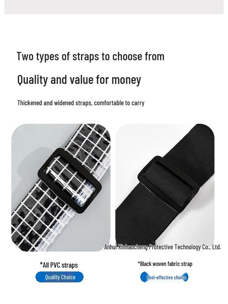 17" Антистатический рюкзак из ПВХ сетки, прозрачный черный - Унисекс, легкий, большой вместимости, пыленепроницаемый