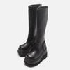 Platform Boots Women Wedge Knee High Boots Winter Ladies Shoes Leather Riding Zipper Thick Bottom Long Boots Autumn Fall
