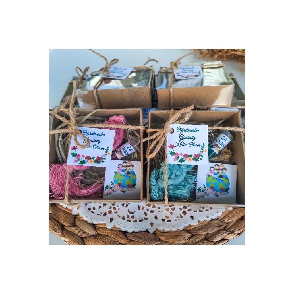 10 штук ко Дню учителя, ко Дню матери, оптовая продажа, подарочная упаковка, брелок для ключей в стиле макраме-шоколадный набор Madlen