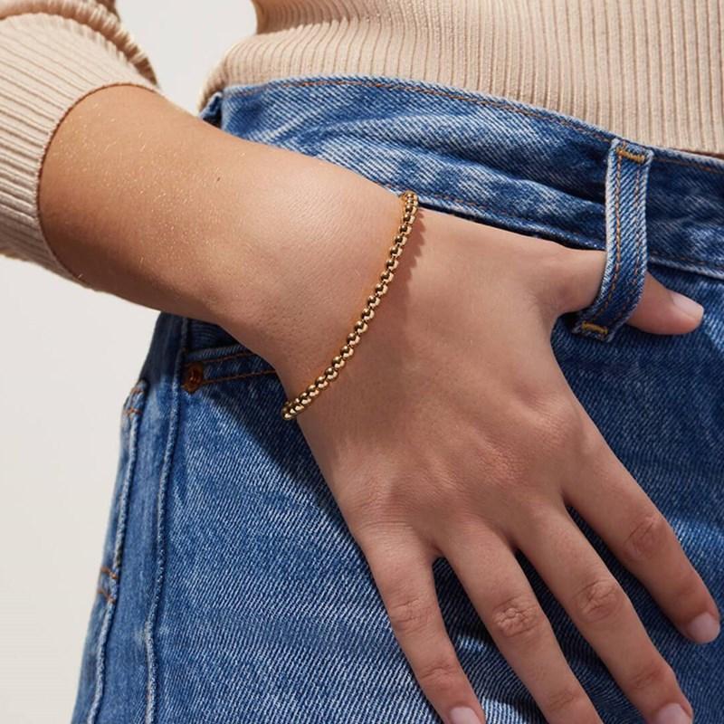 Браслеты Новый браслет из бисера с золотым покрытием и медным покрытием