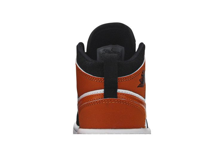 Kids' Sneakers Jordan 1 Mid Shattered Backboard (PS) Black/Starfish-Starfish-White