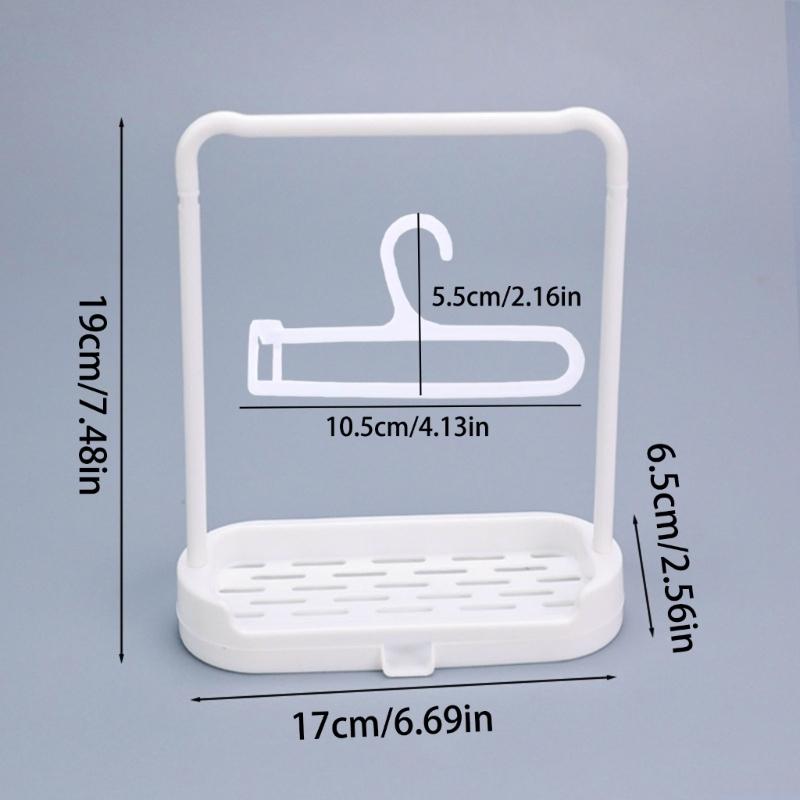 Doll Dress Display Rack Storage Organizer with Hanger Stable Structure Plastic Doll Clothes Stand For Miniature Garment