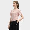 New FILA ORIGINALE Knitted Fabric Short Sleeved Shirt Women's Deep Rose Pink F11W529120FPK