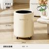 Trash can High value household living room Bedroom Light luxury kitchen Large large capacity double layer plastic trash can with wheels