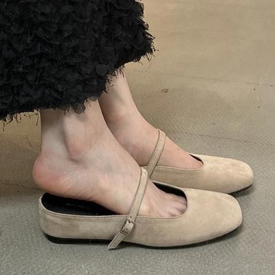 Мода Женщины Балетки Мюли Обувь Дизайнерские С квадратным носком Тапочки Повседневные Сандалии 2025 Лето Новые Слингбэки Женские Вьетнамки Бренд Zapatillas