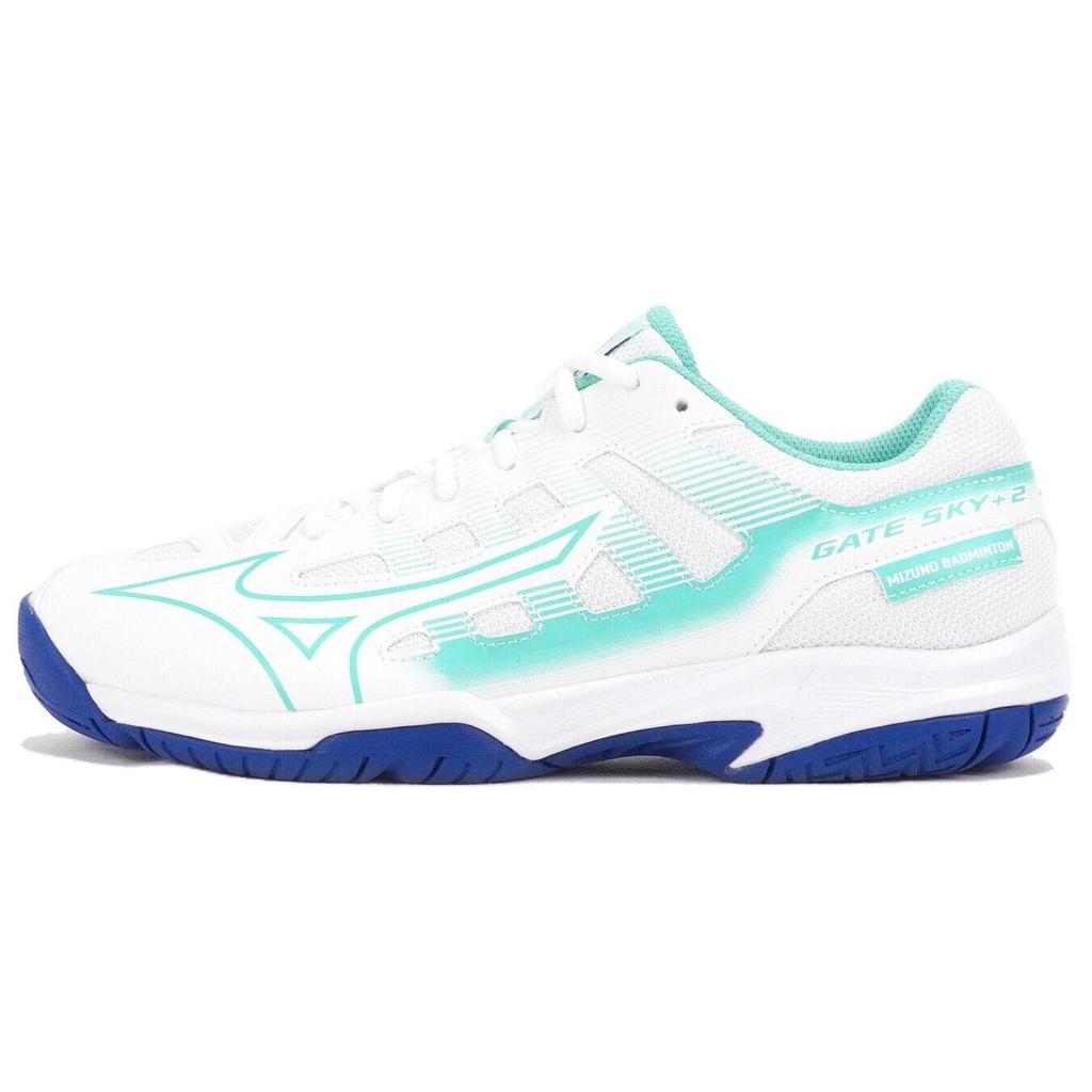 Mizuno Gate Sky Plus 2 Non-Slip Wear-Resistant Low-Top Badminton Shoes Unisex Shoes White Blue 71GA224025