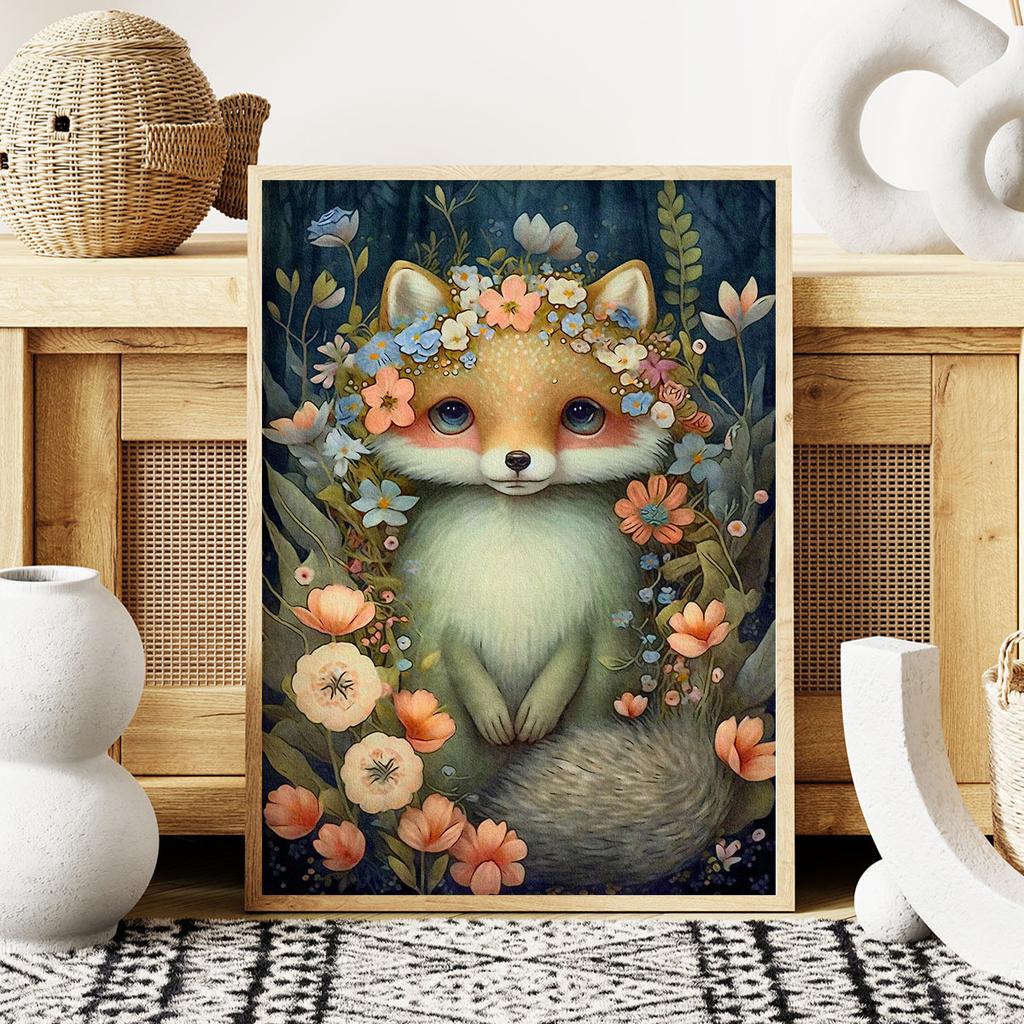 Plakat dla dziecka obrazki dziecięce lis