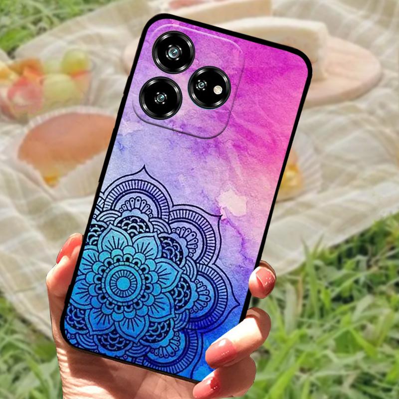 For ZTE Blade V60 Coque Case Nubia V60 Phone Protective Soft Silicone Funda Cover For ZTE Axon 60 4G Z2356 Bumper Fashion Floral