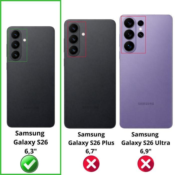 Verre Trempé pour Samsung Galaxy S26 et Protection Caméra [Pack 2] Film Vitre Protection Phonillico®