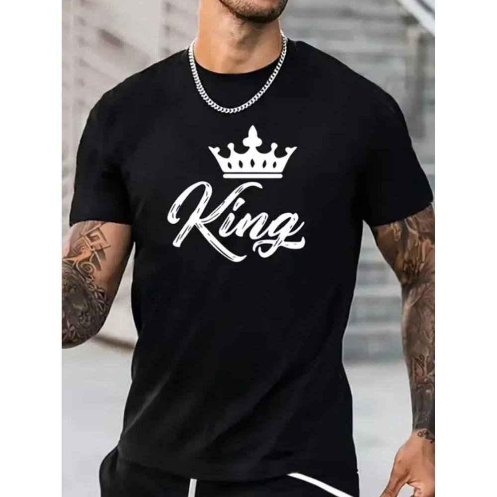 Футболка King Crown, Мягкая, Дышащая и Устойчивая к Выцветанию, Классический Крой для Повседневной Носки