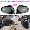 For VW Golf  8 MK8 2020 2025 2025 Mirror Covers Caps RearView Mirror Case Cover Carbon Look Bright Black  Covers