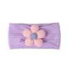 Jacquard Nylon Baby Headband with Flowers Children's Hair Accessories Cover Forehead and Guard for Girls Hair Clips