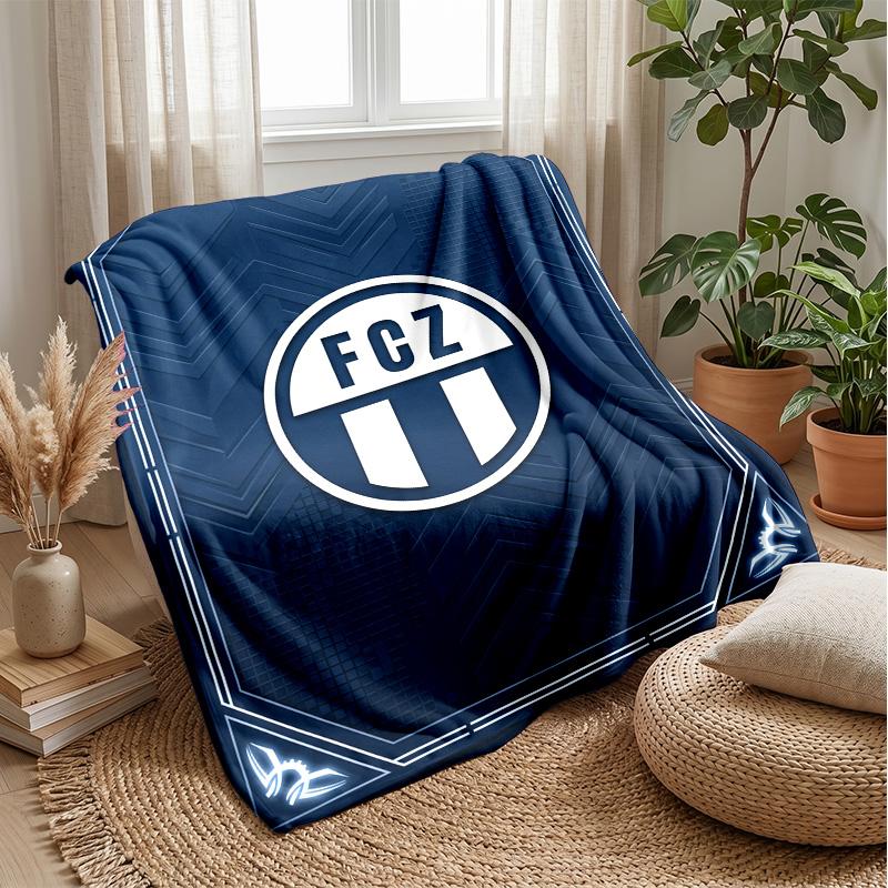 FC Zürich Soft Flannel Fleece Blanket Lightweight Cozy Warm Throw Blanket For Sofa Bed Home Decor