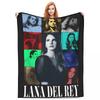 Плед Lana Del Rey Eras Tour Бархатное украшение Дышащий Ультрамягкий Плед для Дома Спальни Постельное Белье Пледы