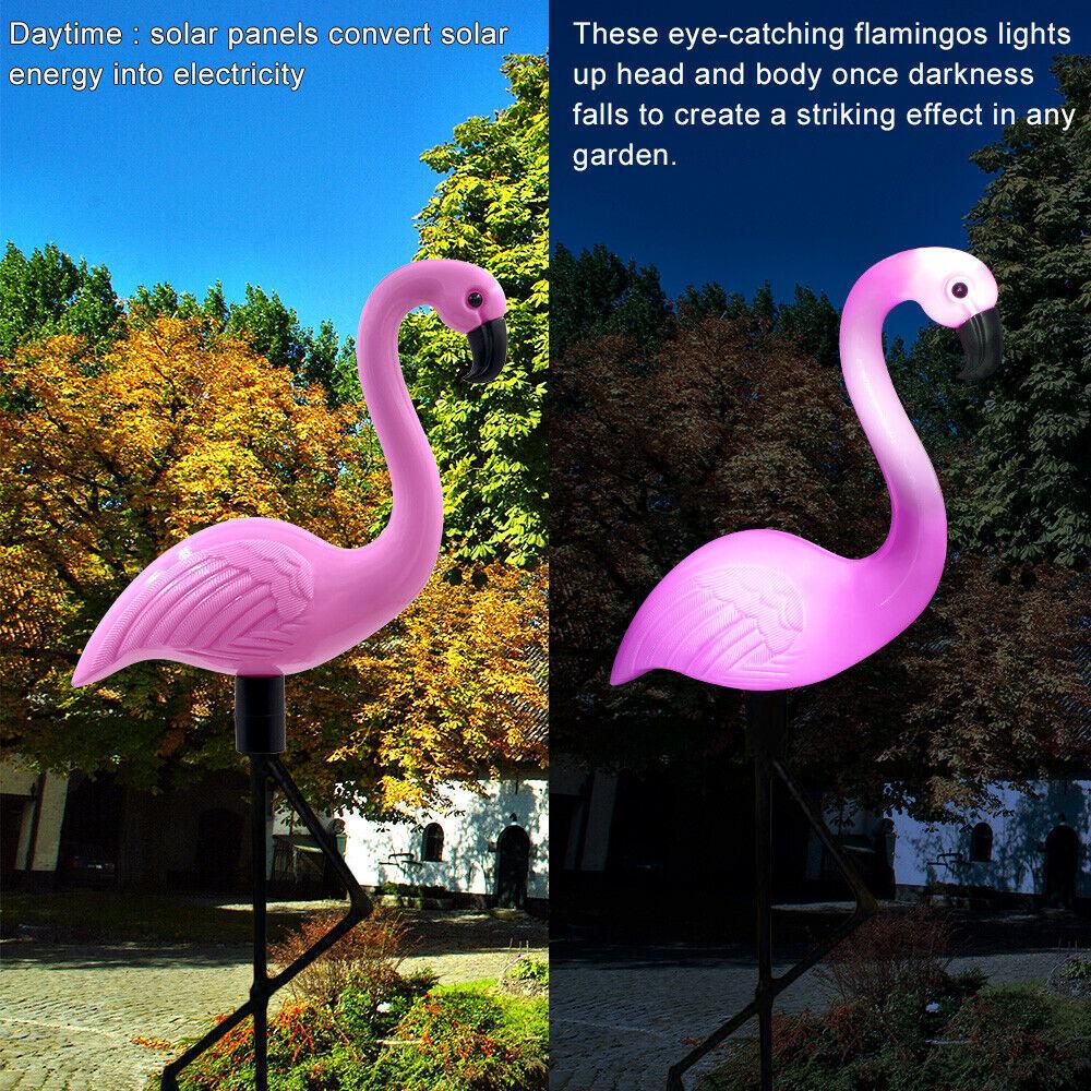 Flamingo LED Solar Garden Light: Outdoor Lawn and Courtyard Decoration