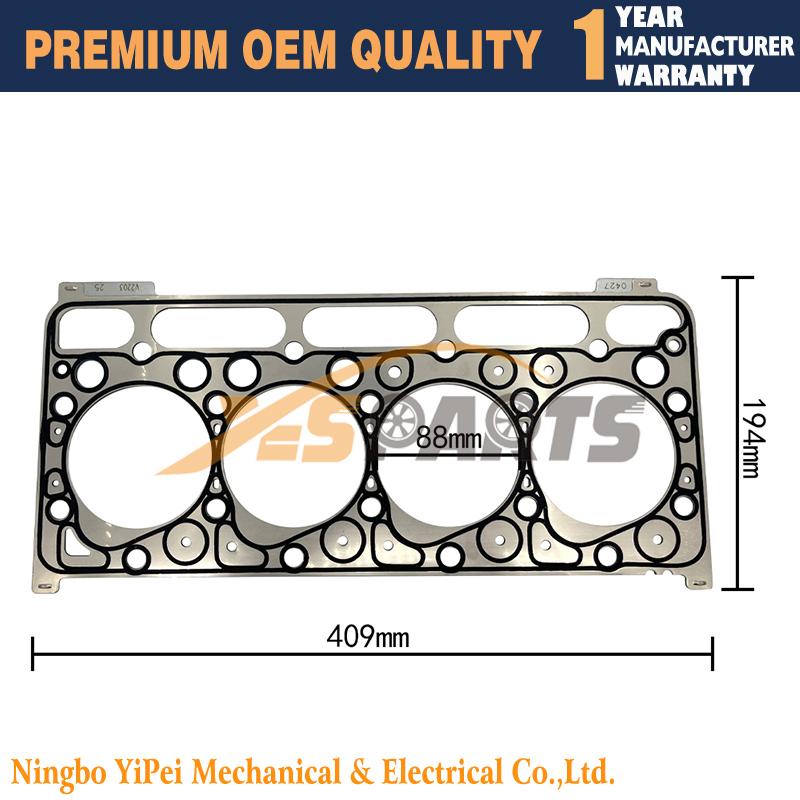 1PC 1G790-03632 New Head Gasket for kubota V2203 V2203T V2403 Overhaul Rebuild Gasket