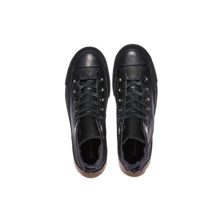 Converse Chuck 70 Задняя молния Удобные Прочные Амортизация Высокие парусиновые кеды Унисекс кроссовки Черные A08159C