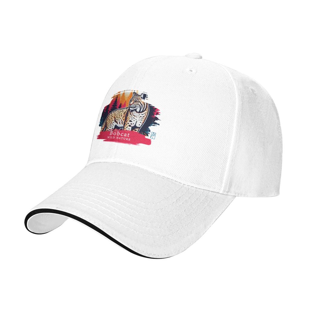 Fashion Bobcat  WILD NATURE  BOBCAT   Curved Brim Baseball Cap Cycling Visor Hat