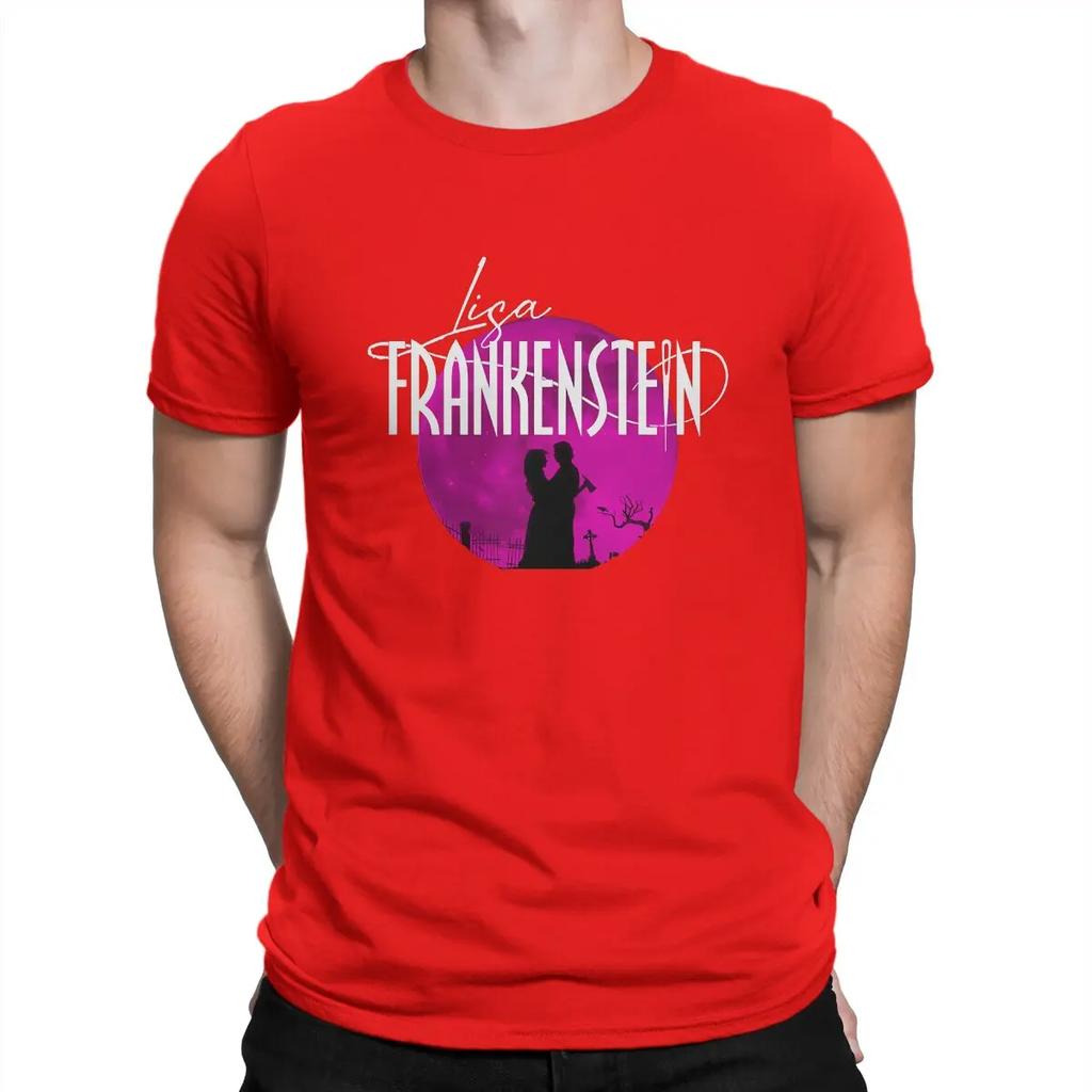 Funny Men's T Shirt L-Lisa Frankenstein Movie Vintage Tees Short Sleeve Crew Neck T-Shirts Pure Cotton Party Clothes