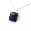 Pierres et Minéraux. Collier Lapis Lazuli. 51.78 ct. Forme rectangle..
