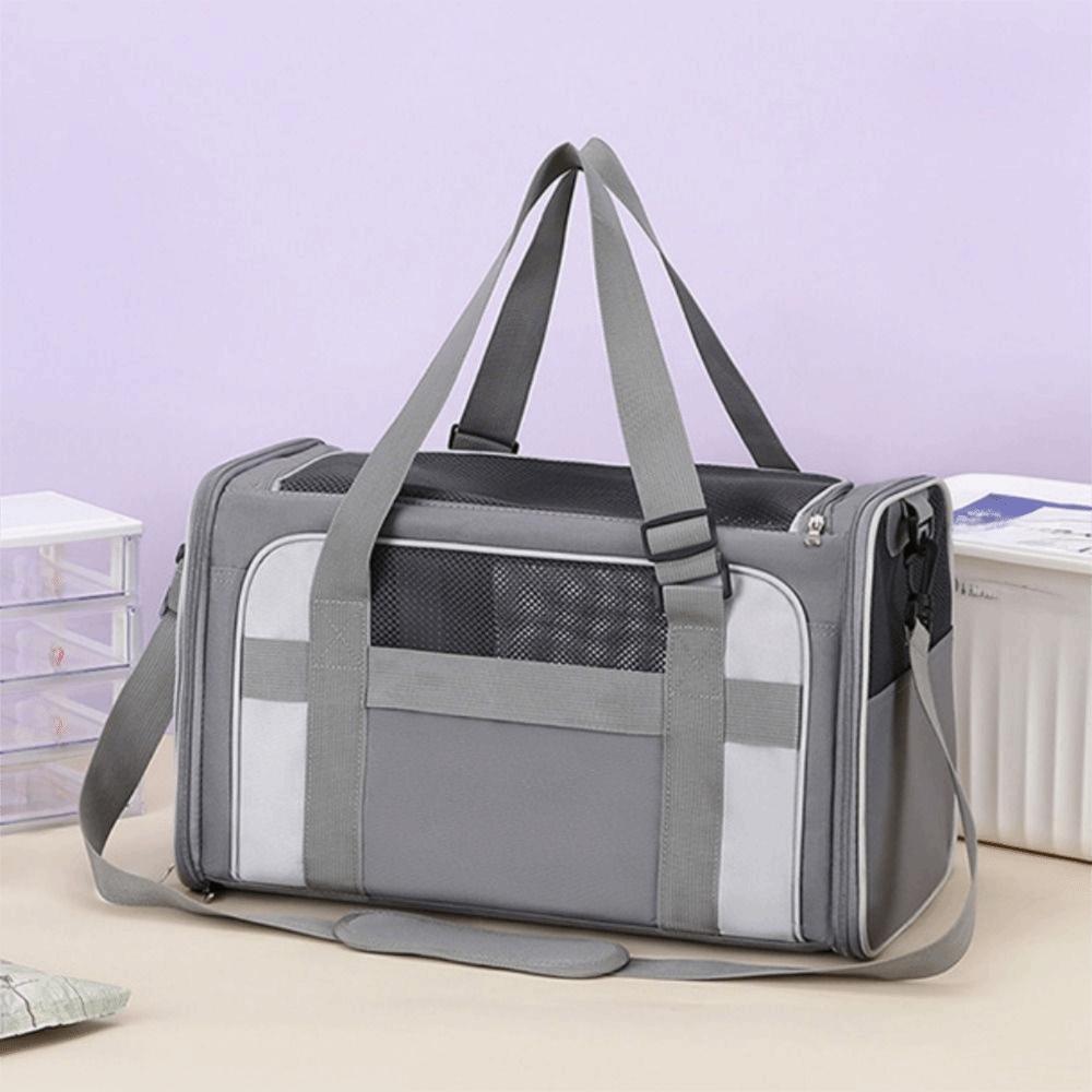 Складная дорожная сумка для питомцев, большая вместимость, сумка-переноска для питомцев, кошачья сумка-тоут для прогулок, для походов