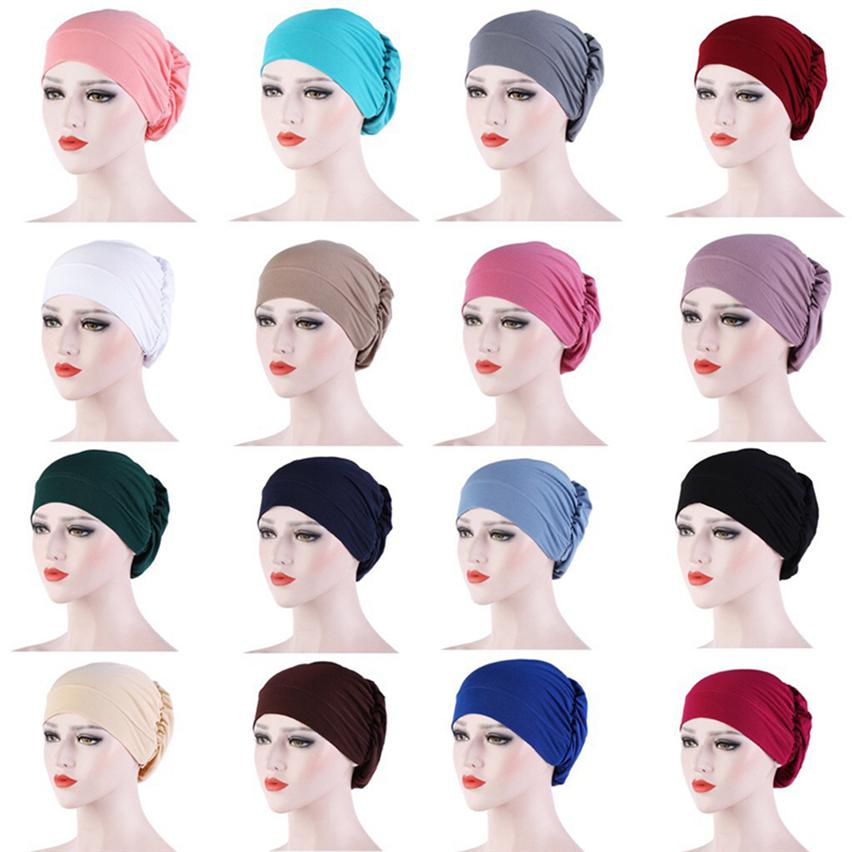Cancer Chemo Cap Hijab Turban Hat Headwear Hijab Wrap Muslim Hair Loss