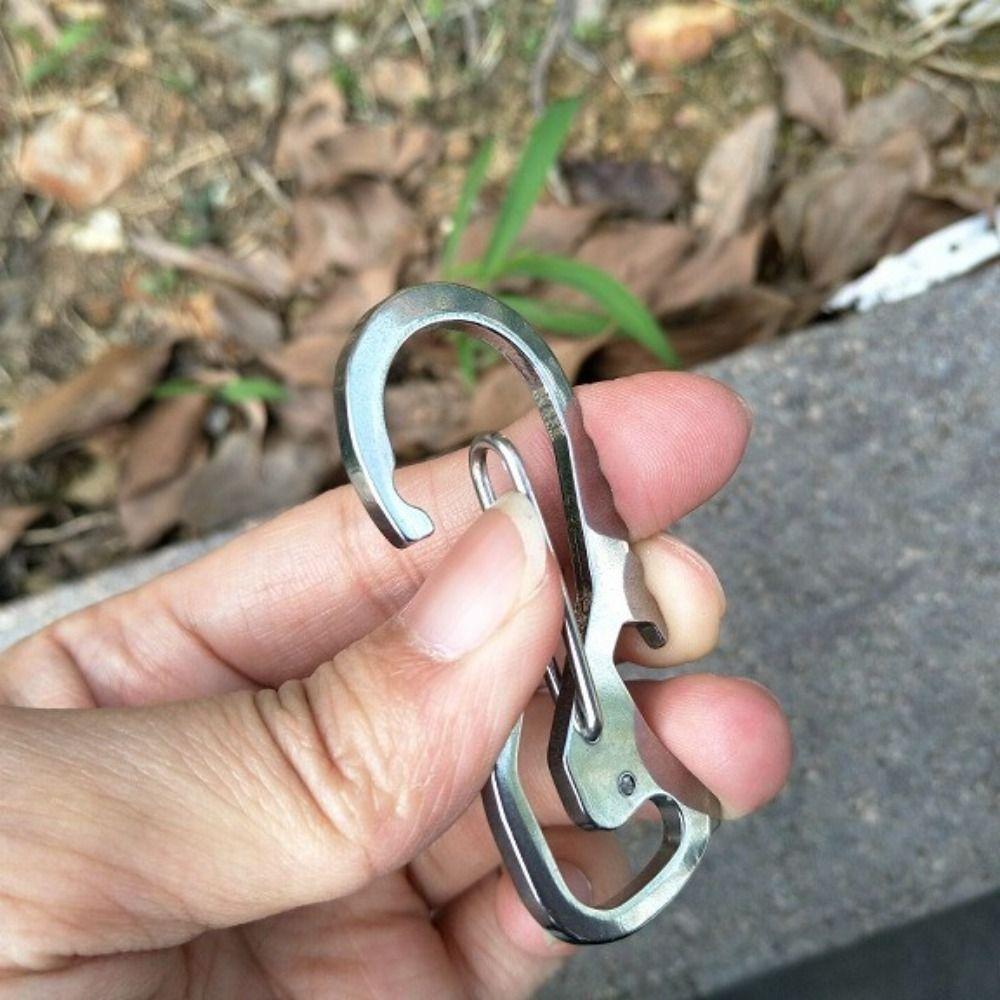 Multifunctional Outdoor Keychain Bottle Opener Mountaineering Buckle Outdoor