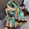 Fashion Printed Imitation Cashmere Scarf Femininity Double-sided Thickened Warm Winter Scarf Dual-purpose Shawl Outside