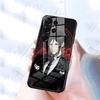 Чехол для телефона Черный дворецкий Для Samsung S26 S25 S24 FE S23 S22 S21 Plus S20 Ultra Note20Ultra Черный стеклянный чехол