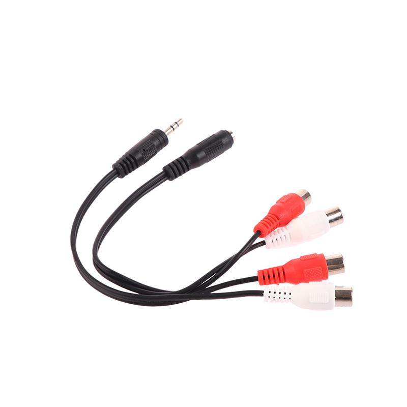 Универсальный кабель RCA 3,5 мм стерео аудиокабель с разъемом 2RCA гнездо «мама-папа» для наушников 3,5 мм адаптер для усилителя DVD