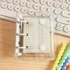 3-hole A8 binder Transparent Mini binder Waterproof Loose leaf notebook  Diary