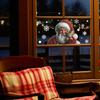 Creative Simulation Santa Claus, Cat and Snowflake Home Glass Door and Window Decoration Stickers