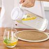 1.1 Litre Plastic Pitchers with Lid BPA-Free Clear Water Pitcher for Iced Tea Lemonade