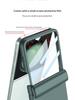 Магнитный чехол Samsung Z Flip5 с полным покрытием и большим окном - Однотонный жесткий чехол