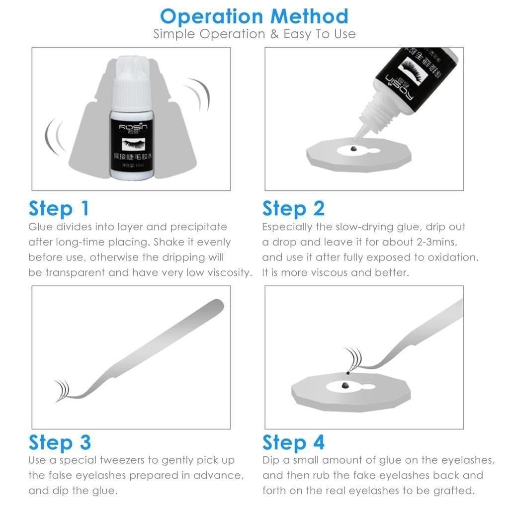 10 мл безболезненный клей для наращивания ресниц, быстросохнущий, долговечный инструмент для наращивания ресниц