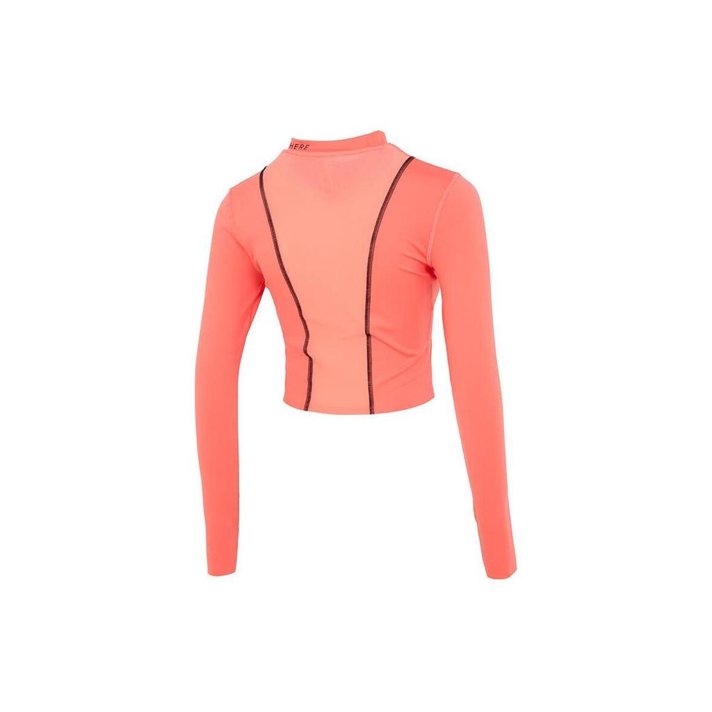Under Armour Short Slim Comfortable Breathable Casual Long Sleeve T-Shirt Women Tops Pink 1365641-819