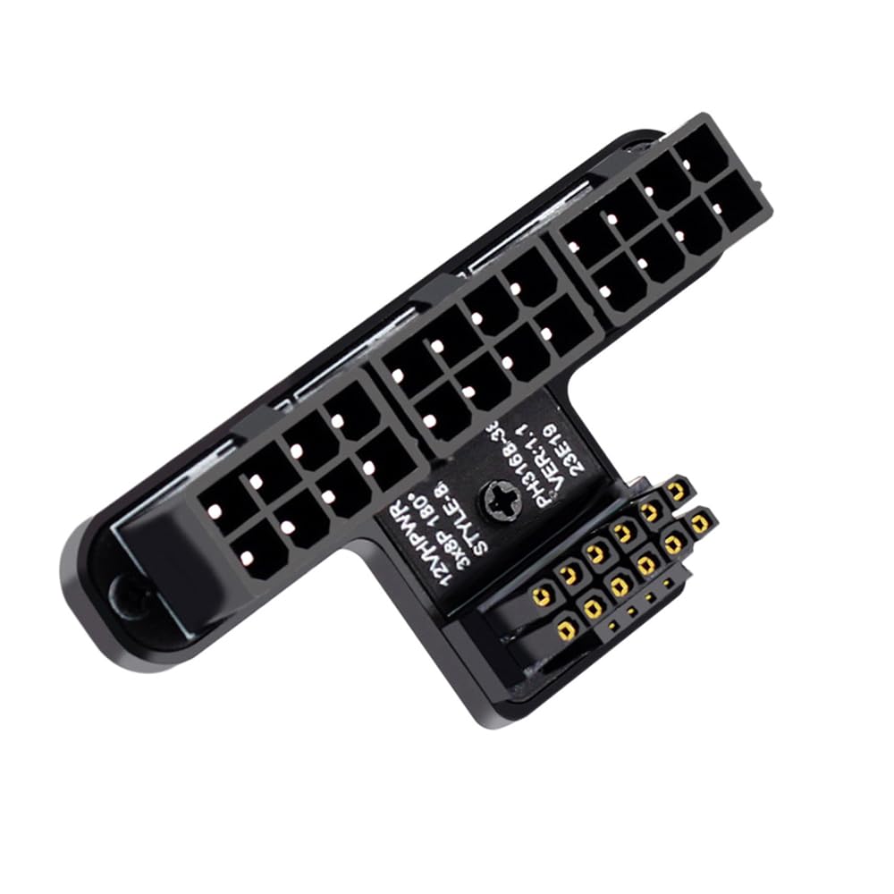 Cablecc 12VHPWR Power Modular To 3xPCIe ATX 8P Up Angle 90 Degree Adapter 16 Pin Graphics Card for 4080 5090TI ATX3.0 PCI-E 5.0 Type-B 12+4P