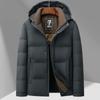 New Autumn and Winter Down Jacket Men's Mid-length Removable Hood Casual Warm Duck Down Down Jacket Down Jacket for Men