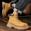 High Top Casual Sneakers Men Designer Anti-Slip Ankle Boots Outdoor Thick Sole Mens Work Boots New Style All-match Men's Boots