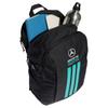adidas Рюкзак Mercedes AMG с 3 полосками, классическая полоса, регулируемая молния, простой полиэстеровый рюкзак, унисекс, черный KF1774