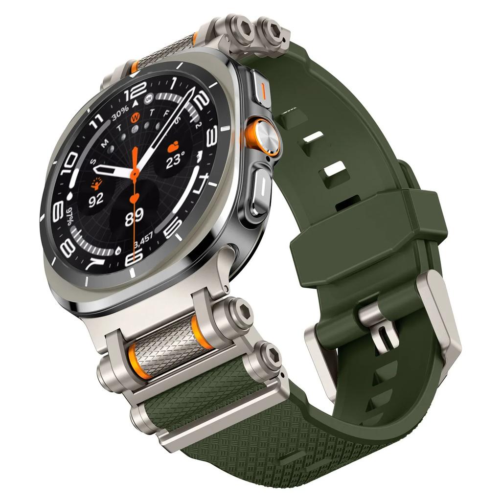 Резиновый спортивный ремешок для Samsung Galaxy Watch 7 Ultra 47 мм Силиконовый браслет для Galaxy Watch Ultra 47 мм Запасные аксессуары