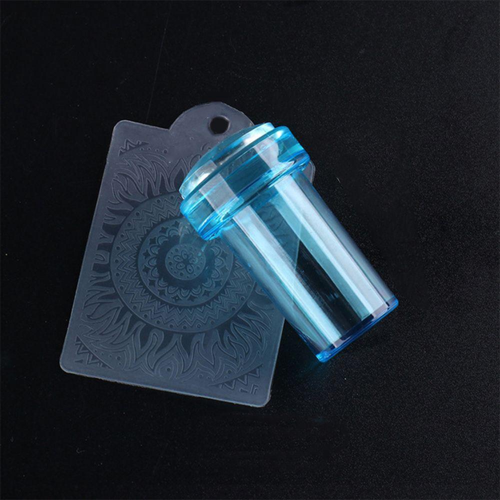 New Nail Design for French Tips Jelly Transparent Nail Stamper Scraper Set Silicone