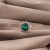 Ювелирные изделия с зеленым изумрудом, кольцо ручной работы, ювелирные изделия из стерлингового серебра 925 пробы, красивое серебряное кольцо с изумрудом, подарок для женщин